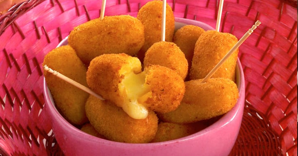 Croquete de milho queijo Receitas Fáceis e Práticas