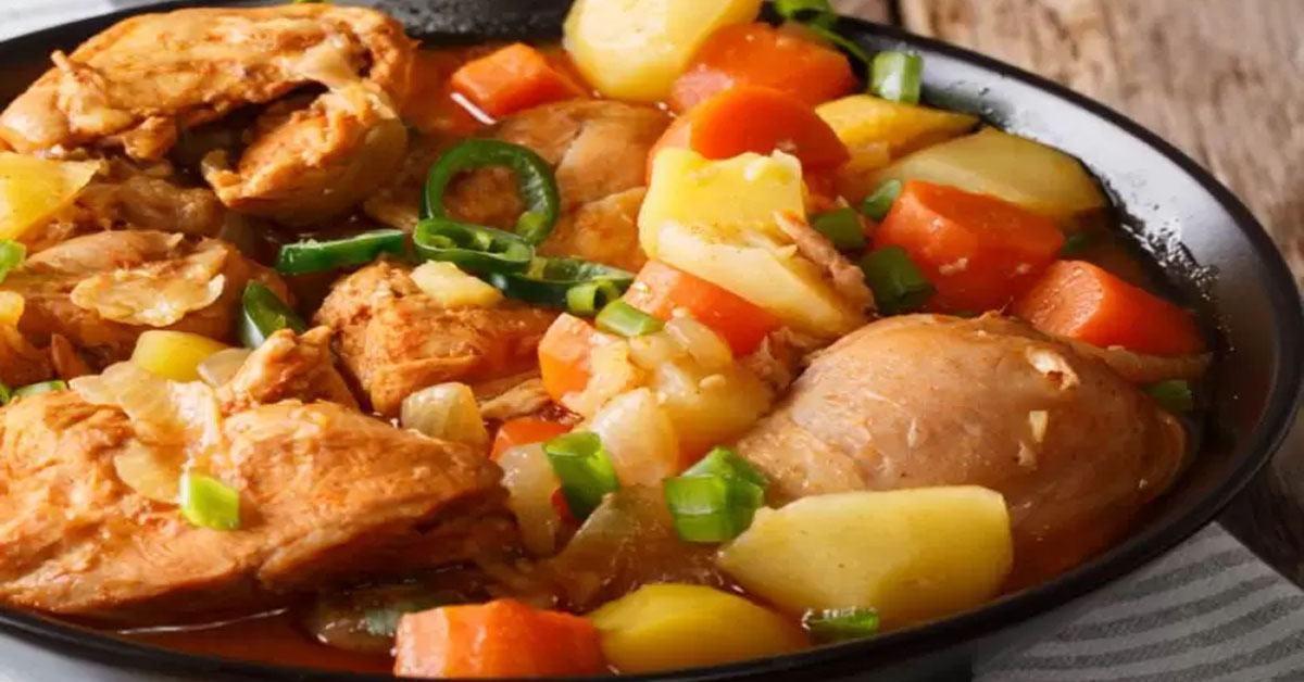 Frango Ensopado Com Legumes Super Fácil Receitas Fáceis E Práticas